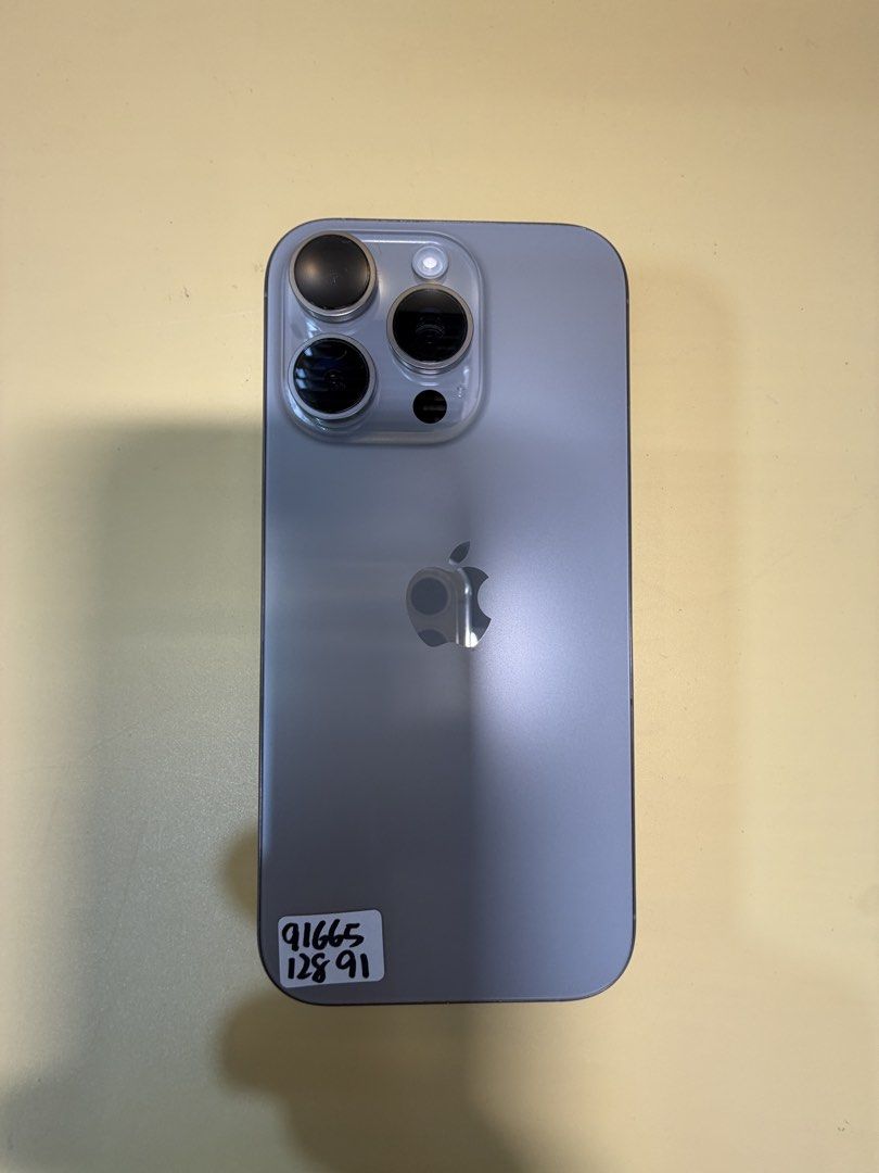 iPhone 16 Pro 128GB｜原色鈦金屬｜港版雙卡｜電池 91%