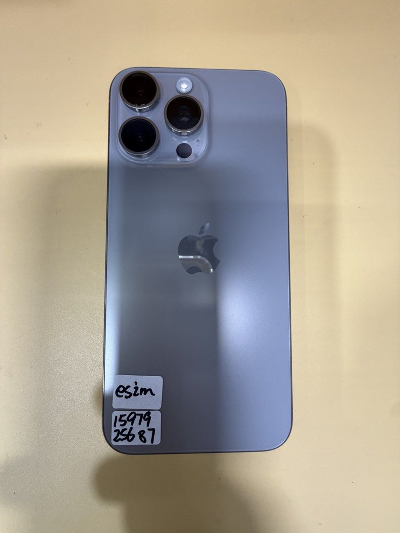 二手95新] Apple iPhone 15 Pro Max 256GB 原色鈦金屬(港版實體雙卡