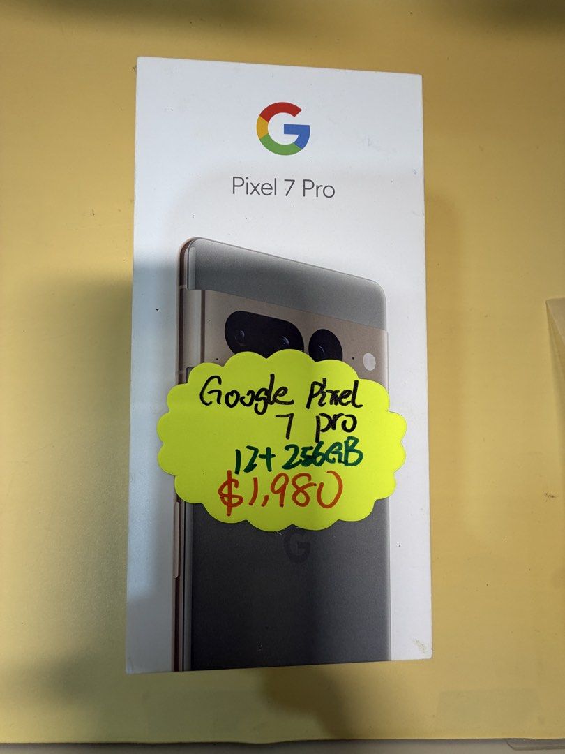 Google Pixel 7 Pro 256GB｜12GB RAM｜原色（賣家標示）